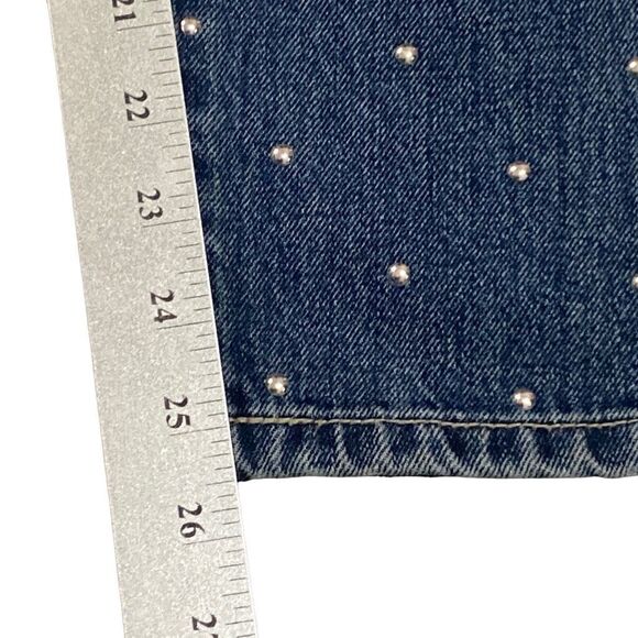 Current/Elliott Cropped Slim High Rise Studded Jeans Women’s Size 28 - Picture 9 of 12
